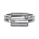 Кольцо из серебра с фианитами