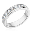 Кольцо из белого золота с бриллиантами