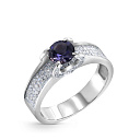 Кольцо из белого золота с бриллиантами