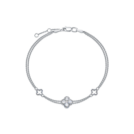 Браслет из белого золота с бриллиантами