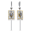 Серьги с английским замком из серебра