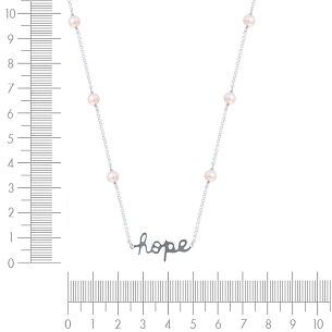 Колье из серебра с жемчугом