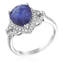 Кольцо из белого золота с бриллиантами