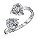 Кольцо из белого золота с бриллиантами