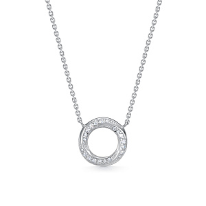 Колье из белого золота с бриллиантами