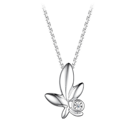 Колье из серебра с бриллиантом