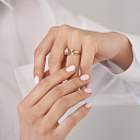 Кольцо из серебра с фианитами