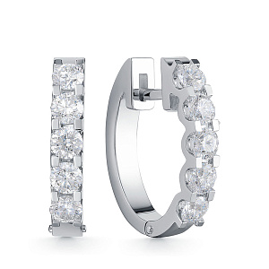 Серьги из белого золота