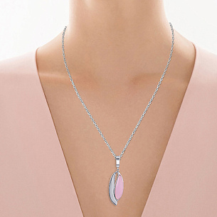 Подвеска из серебра с стеклом