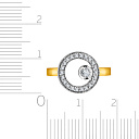Кольцо из желтого золота с бриллиантами