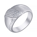 Кольцо из серебра с фианитом