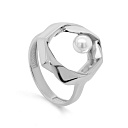 Кольцо из серебра с жемчугом