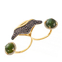 Кольцо из желтого золота с бриллиантами