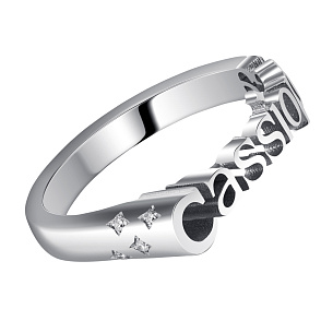 Кольцо из белого золота с бриллиантом