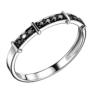 Кольцо из белого золота с бриллиантами