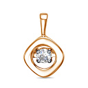 Подвеска из серебра с фианитом