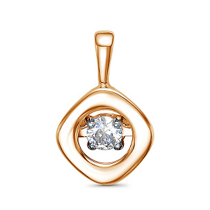 Подвеска из серебра с фианитом