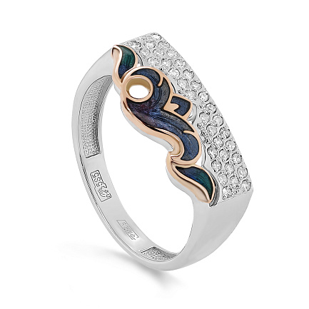 Кольцо из белого золота