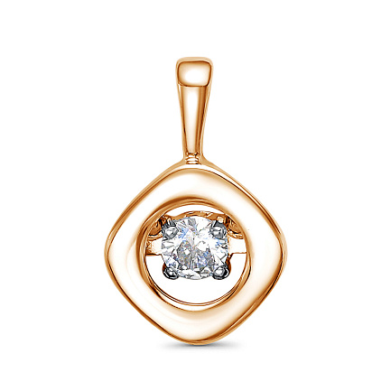 Подвеска из серебра с фианитом