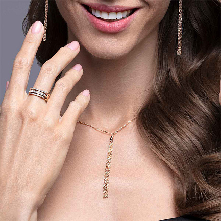 Колье из красного золота