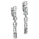 Серьги с английским замком из белого золота с бриллиантами