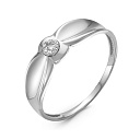 Кольцо из белого золота с бриллиантами