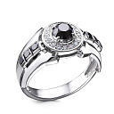 Кольцо из белого золота с бриллиантами