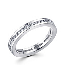 Кольцо из белого золота с бриллиантами