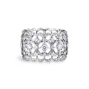 Кольцо из белого золота с бриллиантами