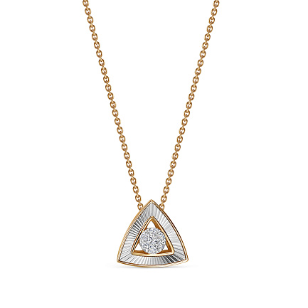 Колье из красного золота с бриллиантами