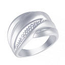 Кольцо из серебра с фианитом