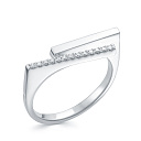 Кольцо из белого золота с бриллиантами