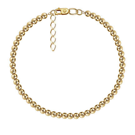 Браслет декоративный из желтого золота