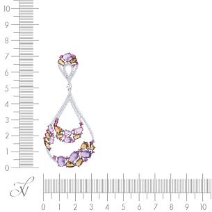 Подвеска из серебра с фианитом