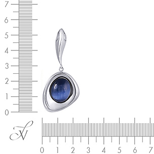 Подвеска из серебра с стеклом