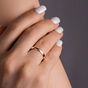 Кольцо обручальное из красного золота