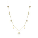 Колье из желтого золота, плетение бельцер (ролло)