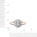 Кольцо из красного золота с бриллиантами