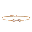 Браслет декоративный из красного золота с бриллиантами