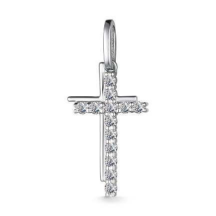 Подвеска из белого золота с бриллиантами