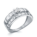 Кольцо из белого золота с бриллиантом