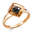 Кольцо из комбинированного золота с бриллиантами