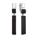 Серьги с английским замком из серебра