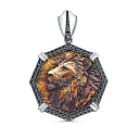 Подвеска из серебра с фианитами