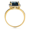 Кольцо из желтого золота с бриллиантами