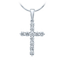 Подвеска из белого золота с бриллиантами