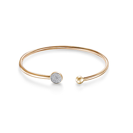 Браслет из красного золота с бриллиантами