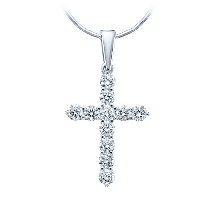 Подвеска из белого золота с бриллиантами