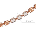 Цепь декоративная из серебра с позолотой