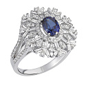 Кольцо из белого золота с бриллиантами